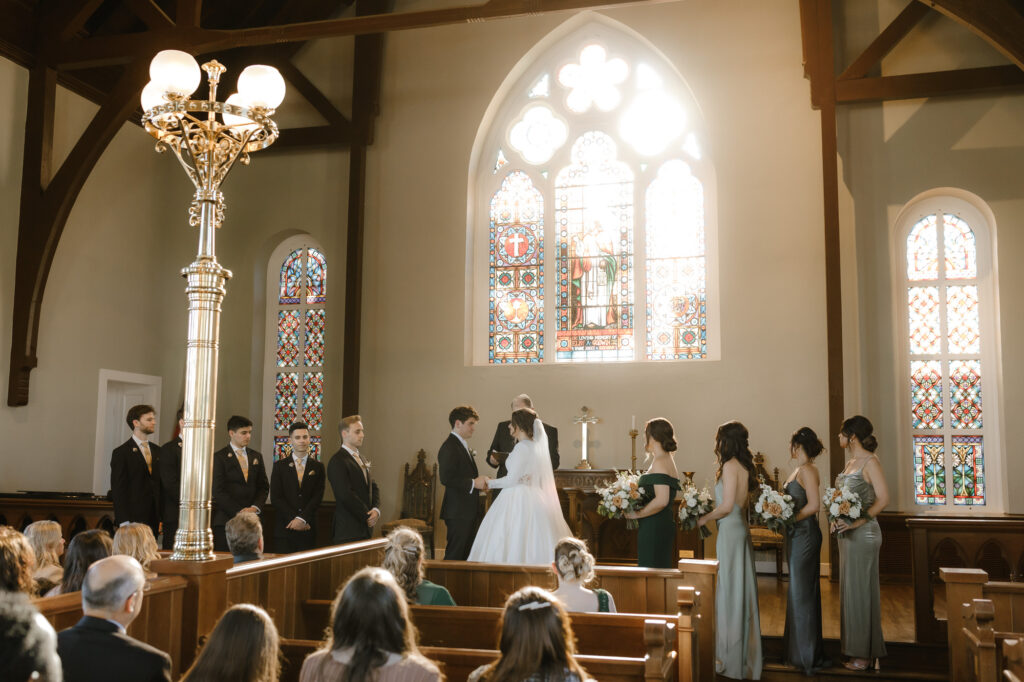 Old christ church ceremony setup